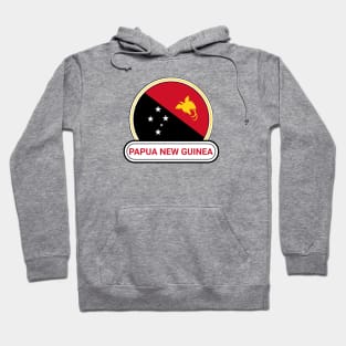 Papua New Guinea Country Badge - Papua New Guinea Flag Hoodie